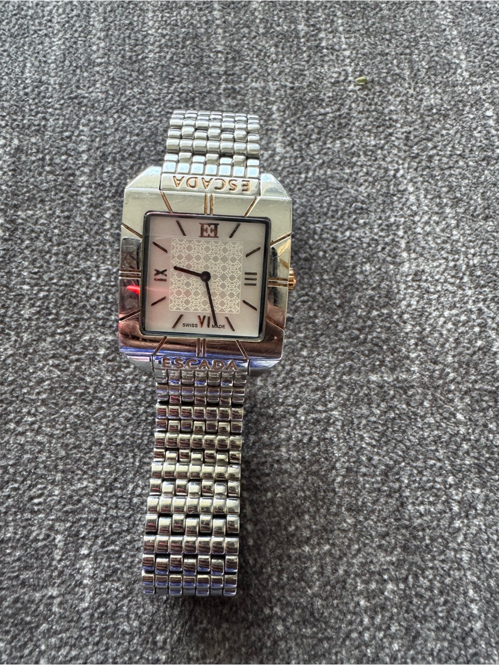 Escada Silver-Tone women Square Dial Watch
